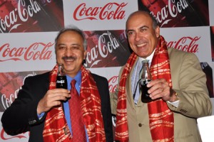 L to R: Atul Singh, President and CEO, Coca-Cola India and Southwest Asia and Muhtar Kent, Chairman and CEO, The Coca-Cola Company