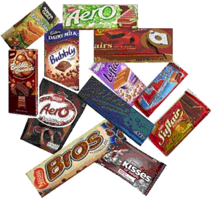 Figure 1 Examples of aerated chocolate confectionery