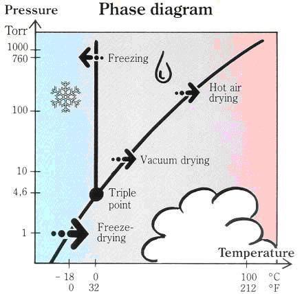 Figure 1 Basic principles of freeze drying Copyright: GEA Niro