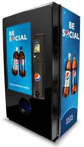 Pepsi social vending machine