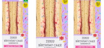 Tesco launches limited-edition birthday cake sandwich in meal deal
