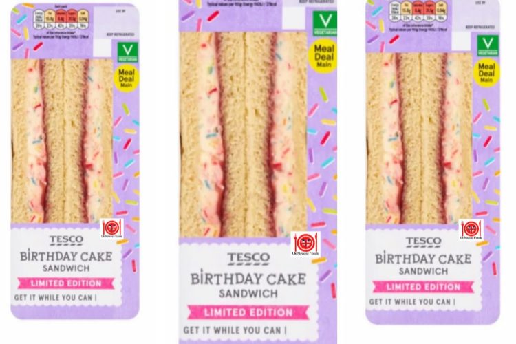 Tesco launches limited-edition birthday cake sandwich in meal deal