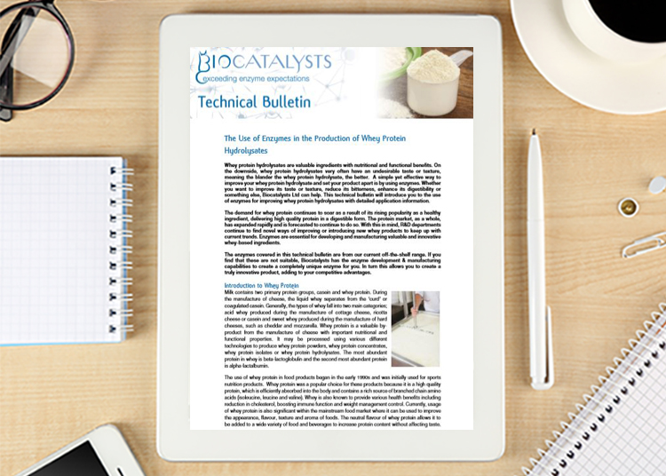 Enzymes for producing Whey Protein Hydrolysates