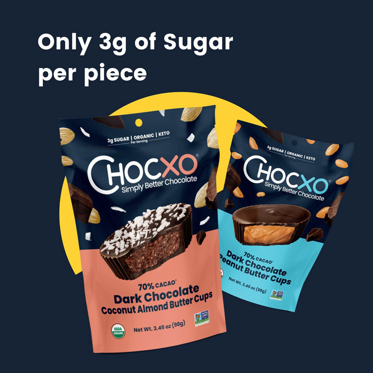 ChocXO bags of chocolate