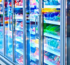 frozen food in freezers