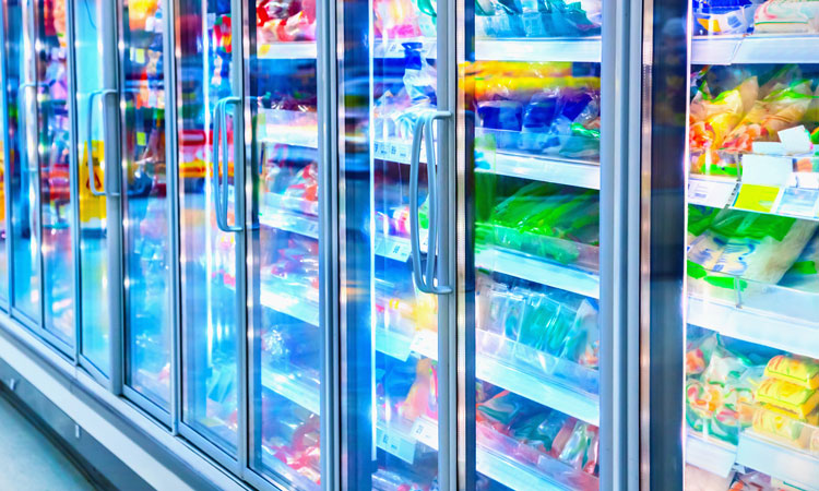 frozen food in freezers