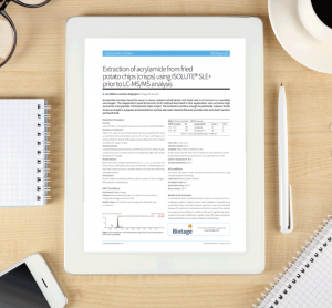 Extraction-of-acrylamide-from-fried-potato-chips-using-ISOLUTESLE-prior-to-LC-MSMS-analysis