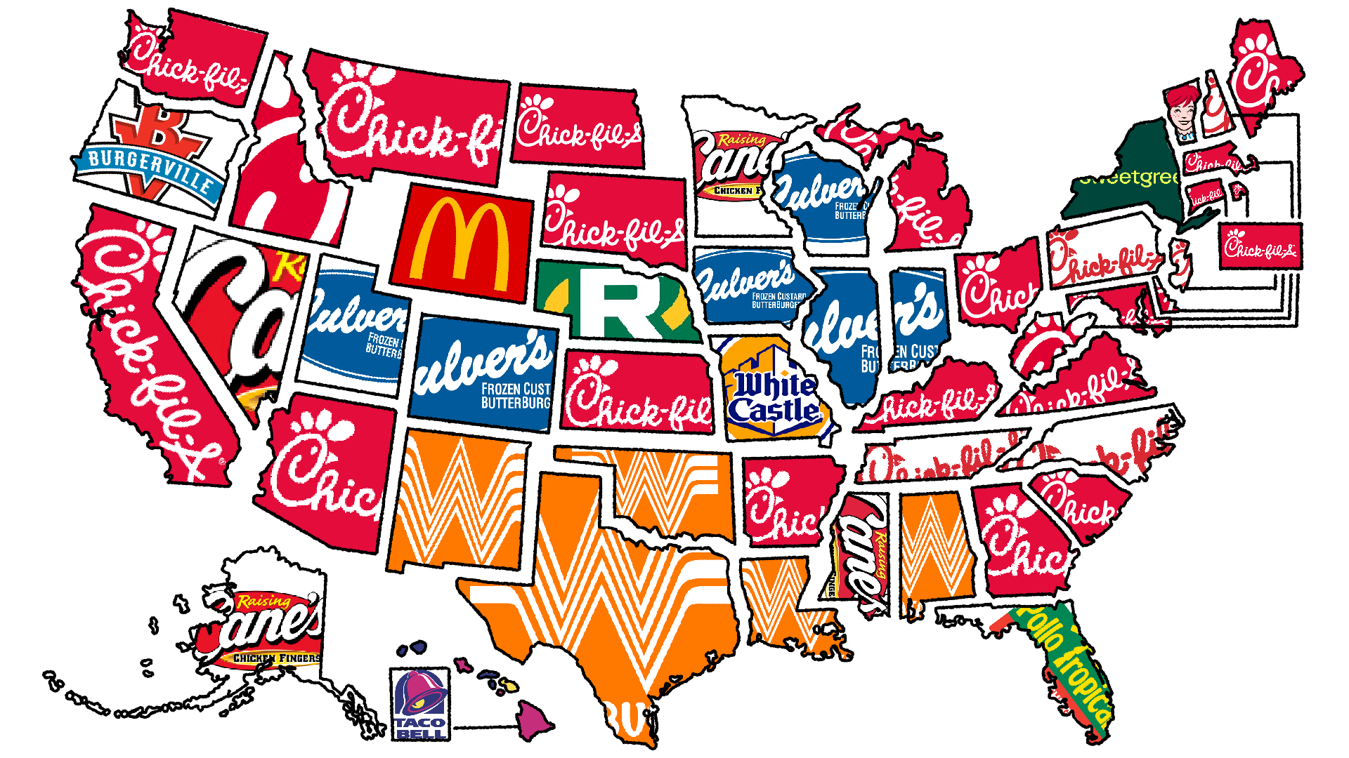 fast food map