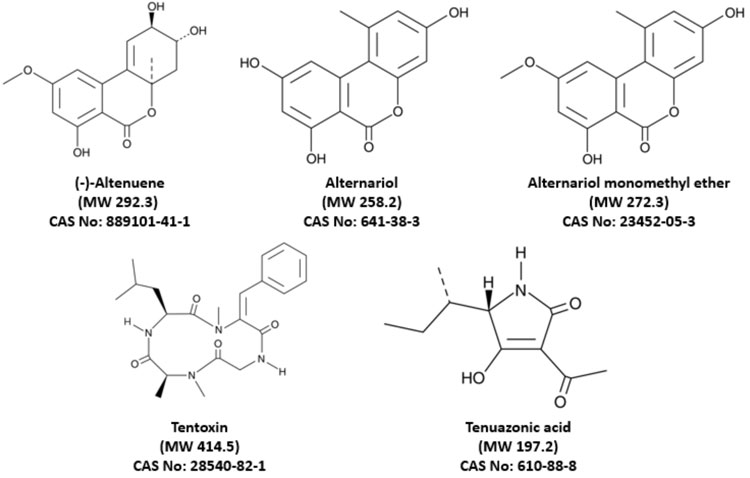 Alternaria toxins Figure 1