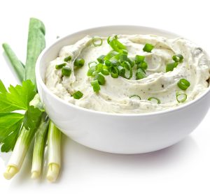 cream cheese and spring onions
