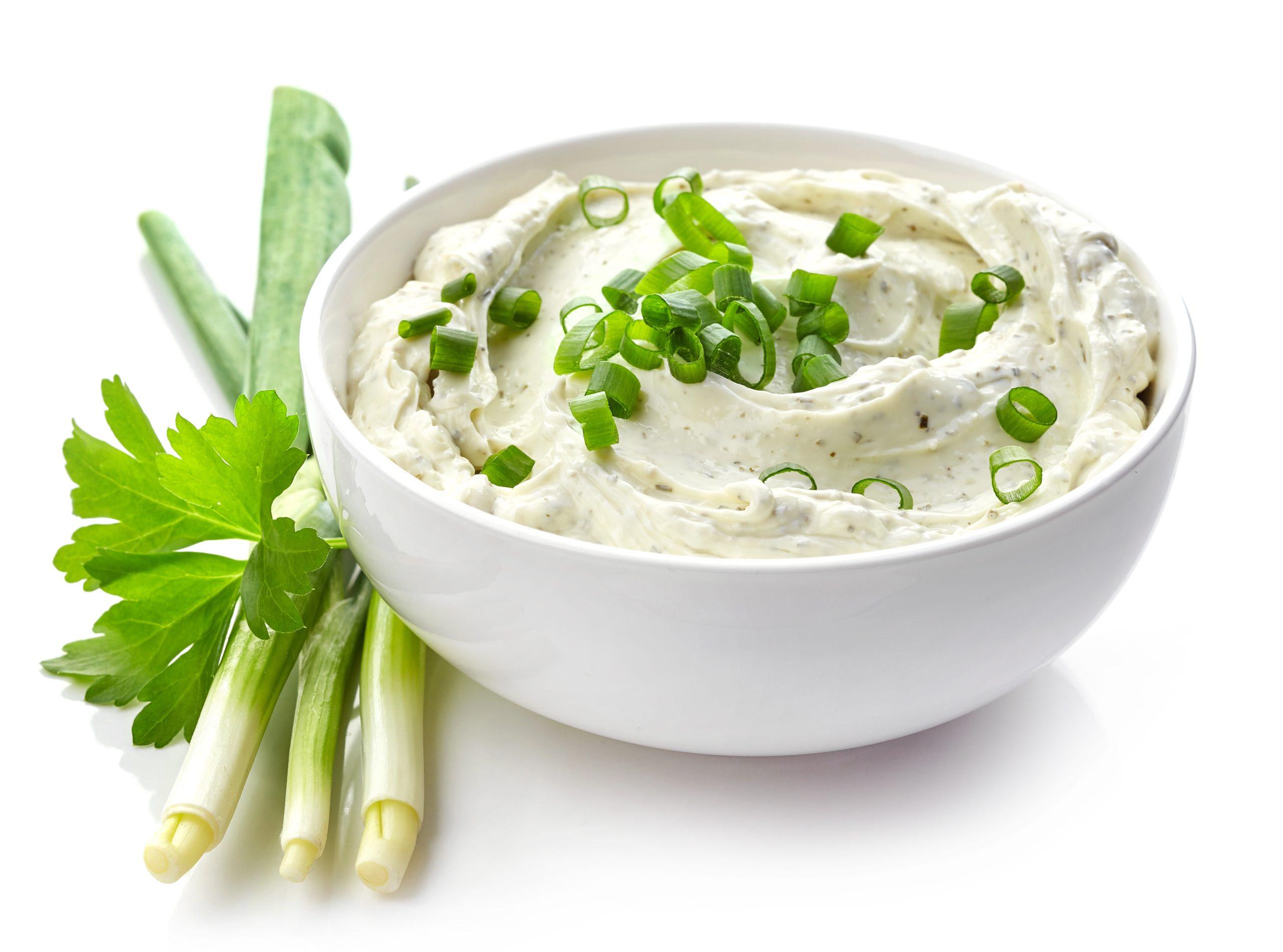 cream cheese and spring onions