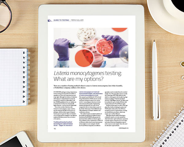 Guide to testing Listeria monoctogenes testing