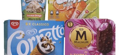 A selection of branded products including magnum, cornetto and calippo