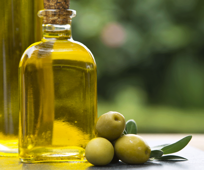 Italian olive oil in bottle