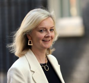 Liz Truss smiling