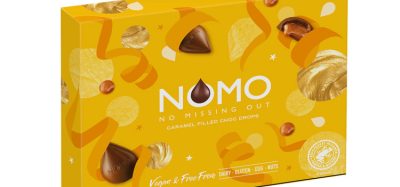 Box of NOMO free-from caramels