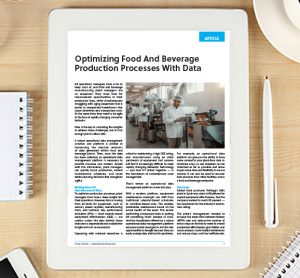 Optimizing Food And Beverage Production Processes With Data