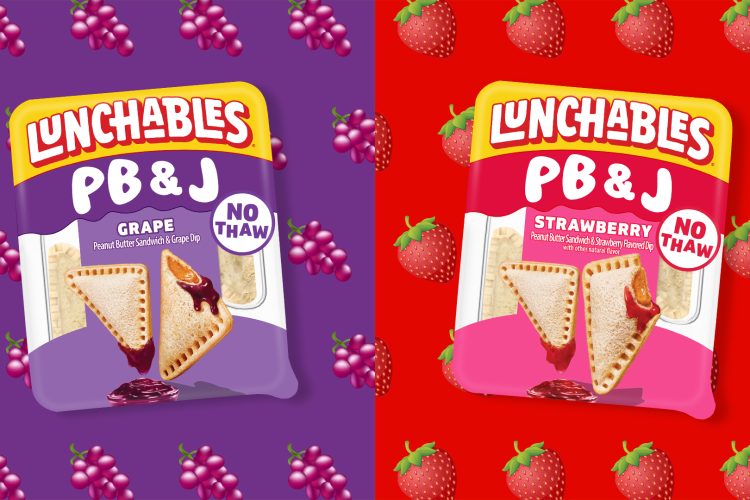 Lunchables reinvents PB&J with no-thaw crustless snack