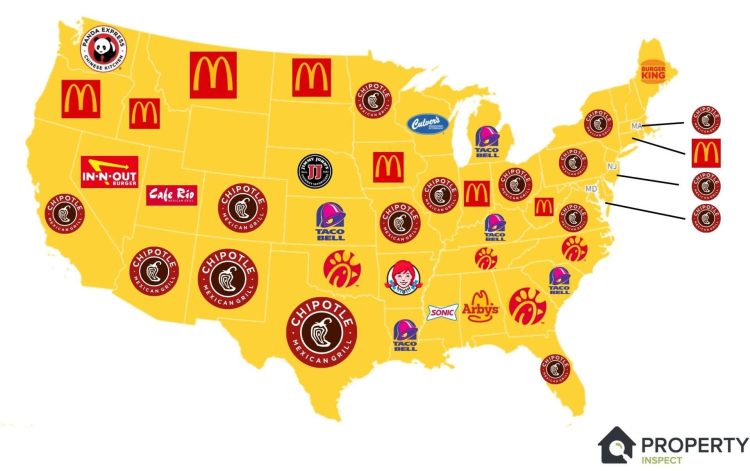 fast food map