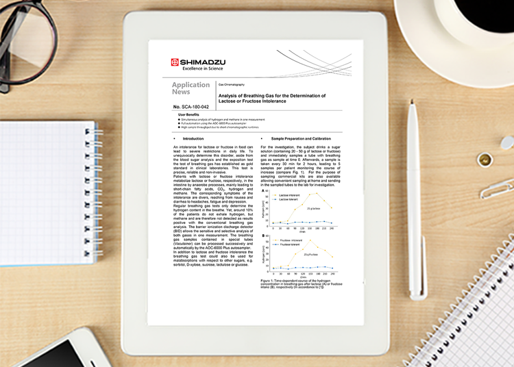 Shimadzu - Determination of lactose or fructose intolerance