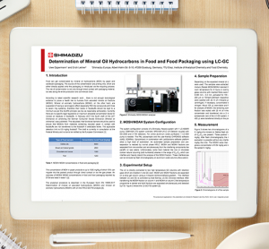 Shimadzu - Determination of mineral oil hydrocarbons in food