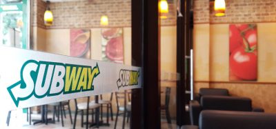 Subway restaurant chain empty
