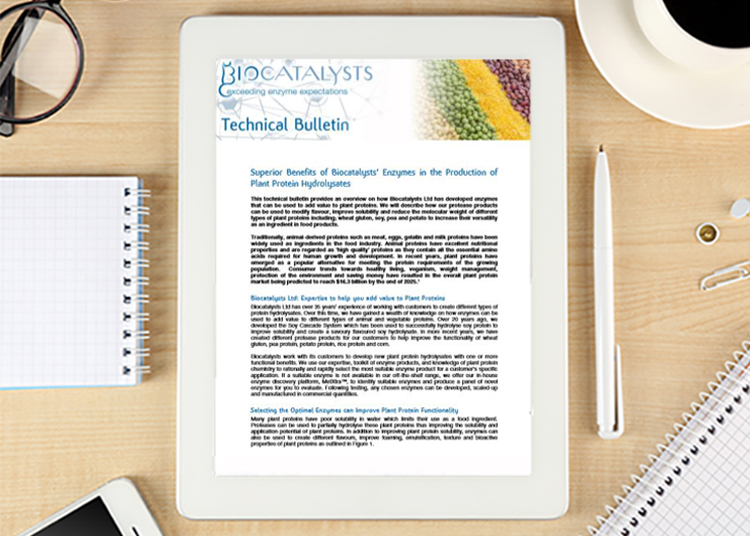 Technical Bulletin: Benefits of enzymes for plant protein hydrolysates