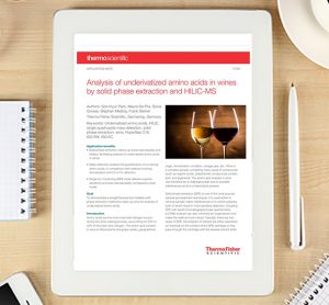 Analysis of underivatized amino acids in wines by solid phase extraction and HILIC-MS