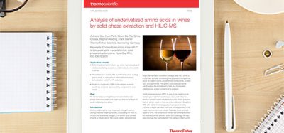 Analysis of underivatized amino acids in wines by solid phase extraction and HILIC-MS