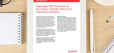 Automated DNA Extraction for the Thermo Scientific NGS Food Authenticity Workflow