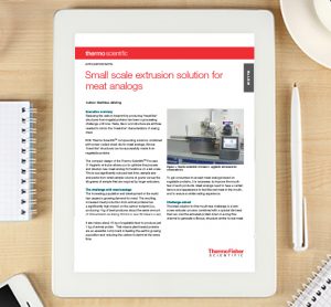 Thermo Fisher - Small scale extrusion solution for meat analogues