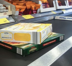 frozen food on UK conveyor belt