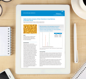 Waters whitepaper Highly Sensitive Analysis of Polar Pesticides in Food Matrices on the Xevo TQ XS