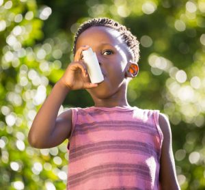 Boy with asthma