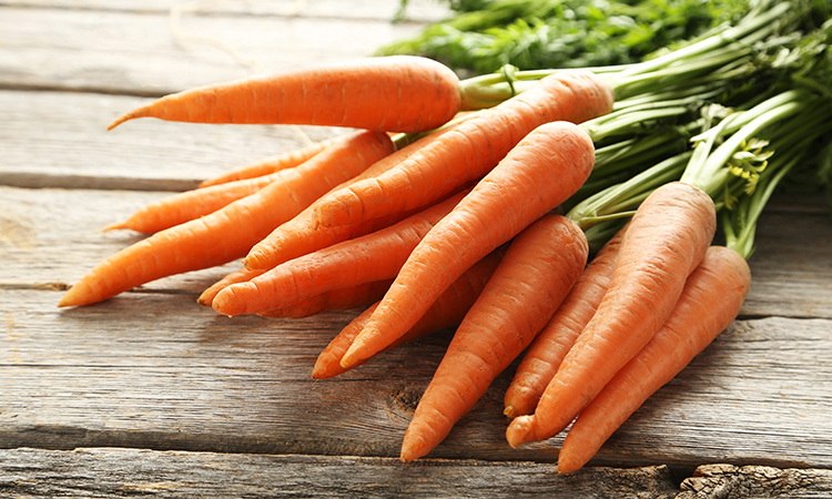 carrots are a key source of beta carotene