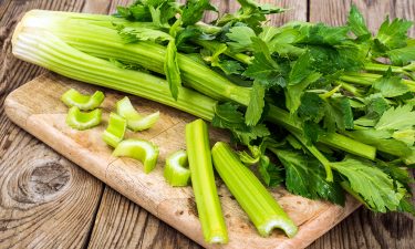 celery on chopping board