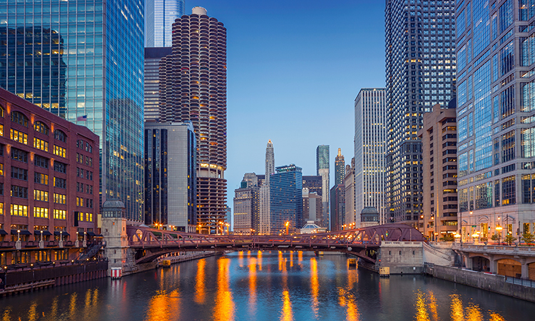 Paysage urbain de Chicago