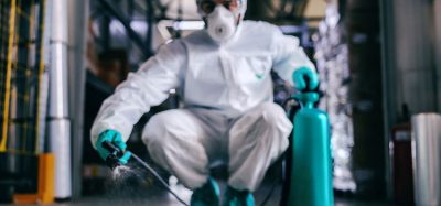 disinfecting a food factory