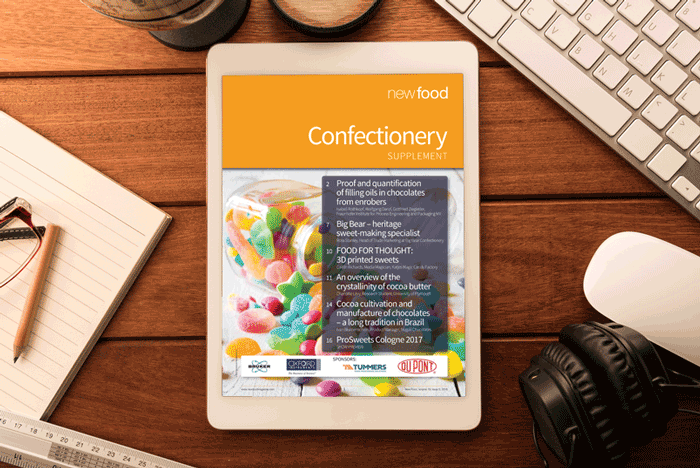 Confectionery in depth focus