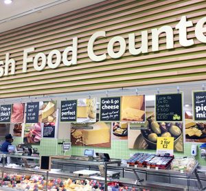 deli counter at a uk supermarket