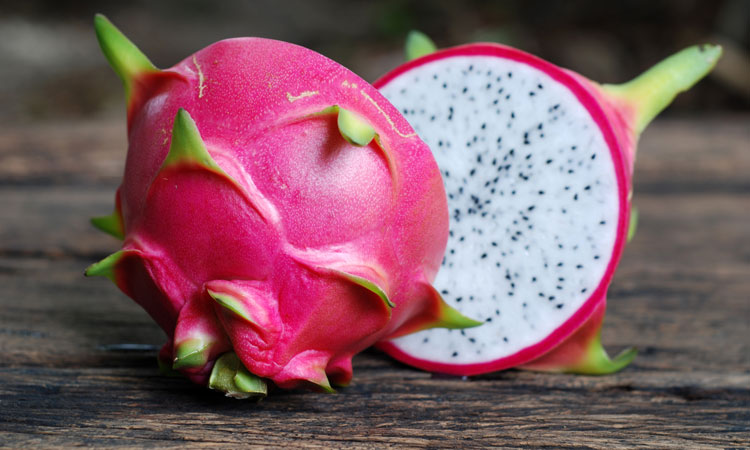 dragon fruit cut open