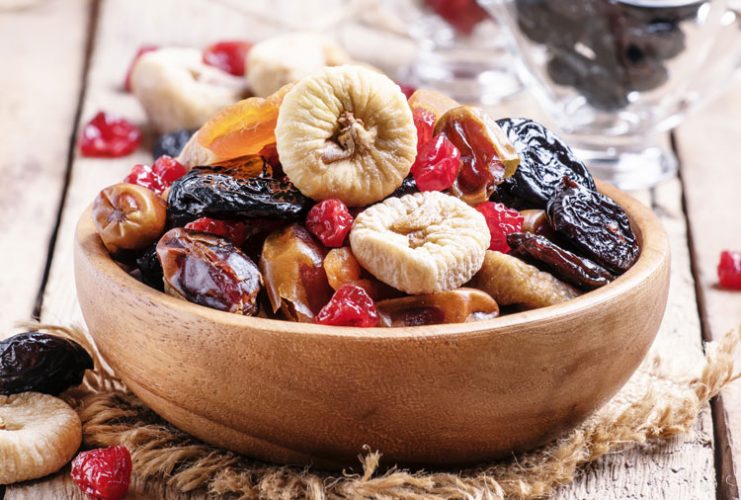 Bowl of dried fruits