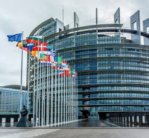 The EU parliament in Strasbourg