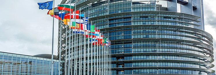 The EU parliament in Strasbourg