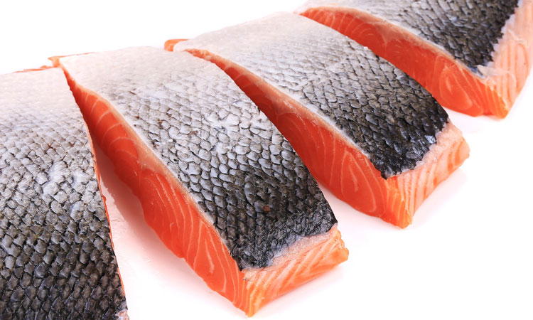 frozen wild salmon