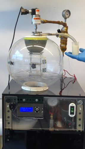 Flash-freezing machine prototype