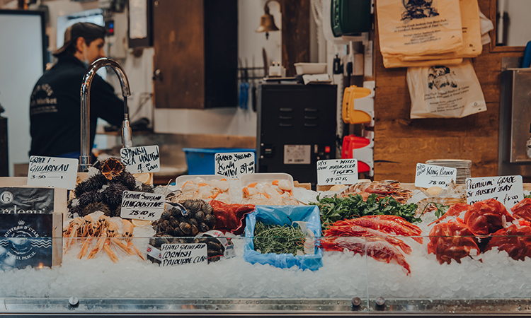 réseaux locaux de fruits de mer