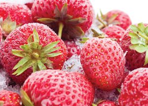 Food freezing strawberries