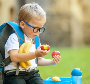 Child choosing fruit