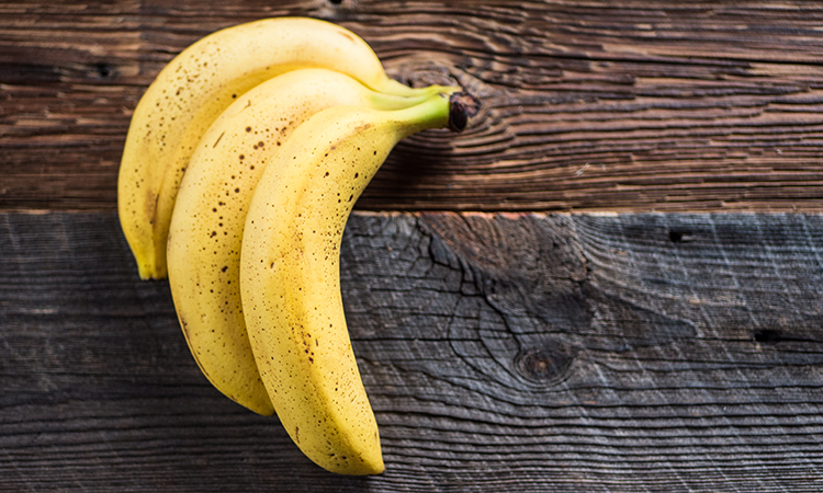 bananas with brown spots representing fruit with spots